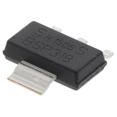 N-Channel MOSFET, 2.6 A, 60 V, 3-Pin SOT-223 Infineon BSP318SH6327XTSA1