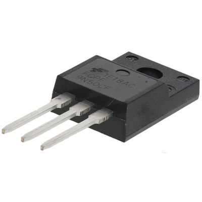 N-Channel MOSFET, 9 A, 500 V, 3-Pin TO-220F onsemi FQPF9N50CF