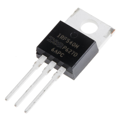 N-Channel MOSFET, 33 A, 100 V, 3-Pin TO-220AB Infineon IRF540NPBF