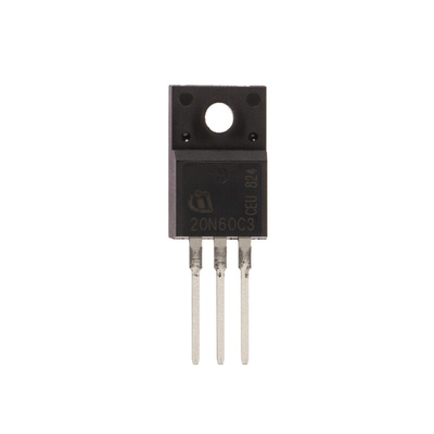 N-Channel MOSFET, 20.7 A, 650 V, 3-Pin TO-220 FP Infineon SPA20N60C3XKSA1