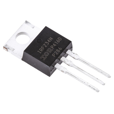 N-Channel MOSFET, 29 A, 55 V, 3-Pin TO-220AB Infineon IRFZ34NPBF