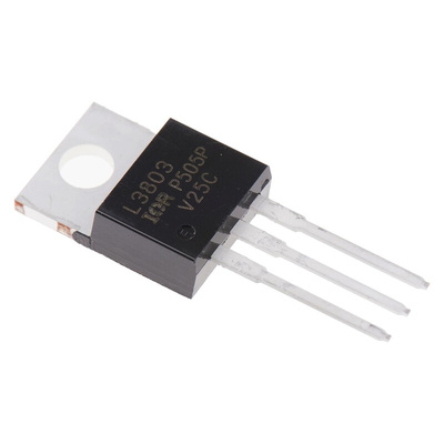 N-Channel MOSFET, 140 A, 30 V, 3-Pin TO-220AB Infineon IRL3803PBF