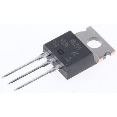 N-Channel MOSFET, 10 A, 60 V, 3-Pin TO-220AB Vishay IRLZ14PBF
