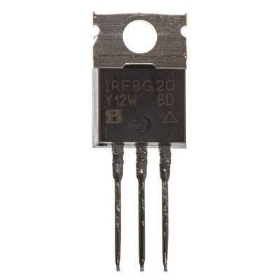 N-Channel MOSFET, 1.4 A, 1000 V, 3-Pin TO-220AB Vishay IRFBG20PBF