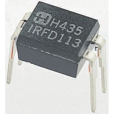 N-Channel MOSFET, 1.7 A, 60 V, 4-Pin HVMDIP Vishay IRLD014PBF