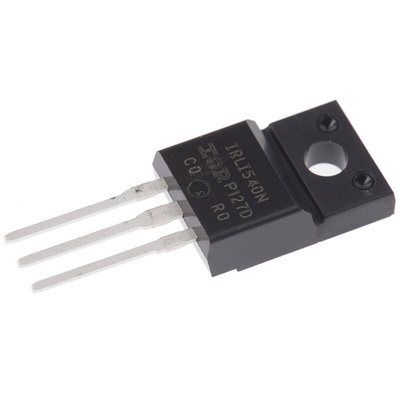 N-Channel MOSFET, 23 A, 100 V, 3-Pin TO-220 FP Infineon IRLI540NPBF