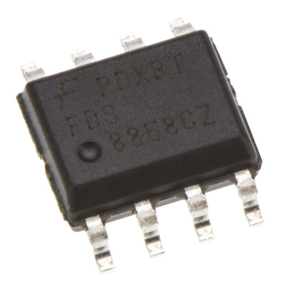 Dual N/P-Channel-Channel MOSFET, 7.3 A, 8.6 A, 30 V, 8-Pin SOIC onsemi FDS8858CZ