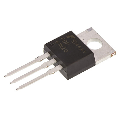 N-Channel MOSFET, 61 A, 200 V, 3-Pin TO-220AB onsemi FDP61N20