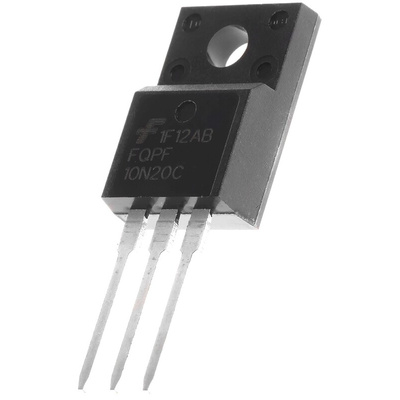 N-Channel MOSFET, 9.5 A, 200 V, 3-Pin TO-220F onsemi FQPF10N20C