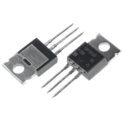 P-Channel MOSFET, 6.8 A, 100 V, 3-Pin TO-220AB Vishay IRF9520PBF