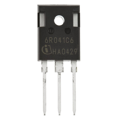 N-Channel MOSFET, 77 A, 650 V, 3-Pin TO-247 Infineon IPW60R041C6FKSA1