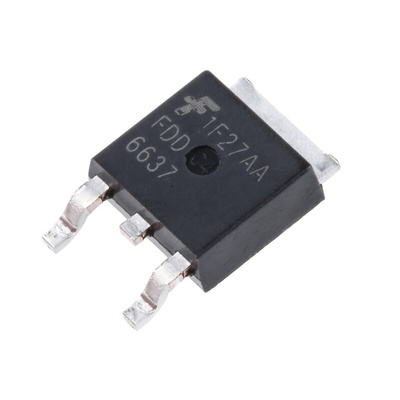 P-Channel MOSFET, 55 A, 35 V, 3-Pin DPAK onsemi FDD6637