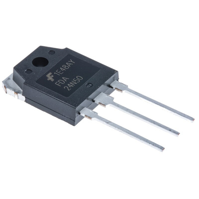 N-Channel MOSFET, 24 A, 500 V, 2-Pin TO-3PN onsemi FDA24N50