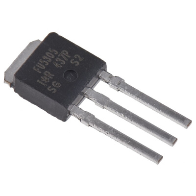 P-Channel MOSFET, 31 A, 55 V, 3-Pin IPAK Infineon IRFU5305PBF