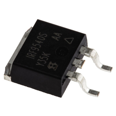 P-Channel MOSFET, 19 A, 100 V, 3-Pin D2PAK Vishay IRF9540SPBF