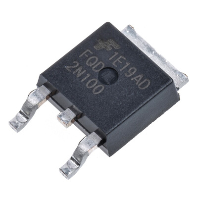 N-Channel MOSFET, 1.6 A, 1000 V, 3-Pin DPAK onsemi FQD2N100TM
