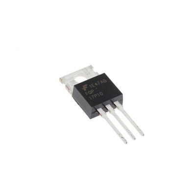 P-Channel MOSFET, 16.5 A, 100 V, 3-Pin TO-220AB onsemi FQP17P10