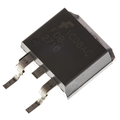 N-Channel MOSFET, 50 A, 250 V, 3-Pin D2PAK onsemi FDB2710