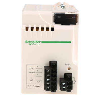 Schneider Electric Modicon M340 Series PLC Power Supply for Use with Modicon M340, DC, 24 → 48 V