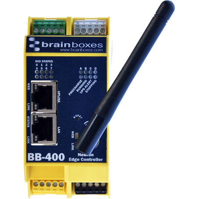 Brainboxes Neuron Edge, Industrial Computer, 15W, 1.2 Ghz, 4GB (Flash) / 1GB (RAM), 4 Linux