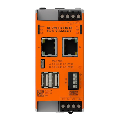 Revolution PI RevPi Connect S, Industrial Computer, 20W, 1.5 GHz, 32GB (Flash) / 1GB (RAM), 4 Linux