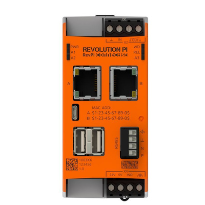 Revolution PI RevPi Connect SE, Industrial Computer, 20W, 1.5 GHz, 16GB (Flash) / 1GB (RAM), 4 Linux