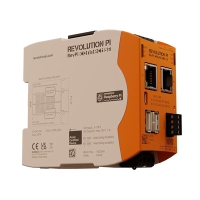 Revolution PI RevPi Connect SE, Industrial Computer, 20W, 1.5 GHz, 16GB (Flash) / 1GB (RAM), 4 Linux