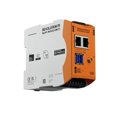 Kunbus RevPi Connect 4, Industrial Computer, 20W, ARM Cortex 1.5 GHz, 32 GB, 4