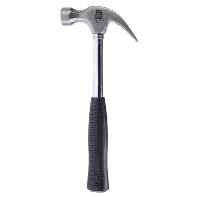 RS PRO 567g Carbon Steel Claw Hammer, 343 mm