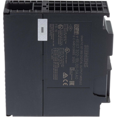 Siemens SIMATIC S7-300 Series Series PLC I/O Module for Use with S7-300 Series, Digital, 20.4 V, 24 V, 28.8 V