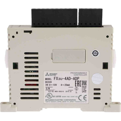 Mitsubishi FX3U Series Series PLC I/O Module for Use with FX3U Series, Analogue