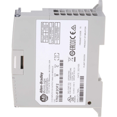 Allen Bradley 1762 Series PLC I/O Module for Use with MicroLogix 1200 Series, Analogue, Differential, Analogue