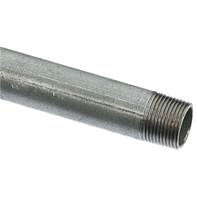 RS PRO Galvanised Threaded Steel & Stainless Steel Pipe, 3.23m Long, 33.4mm Nominal Outer Diameter
