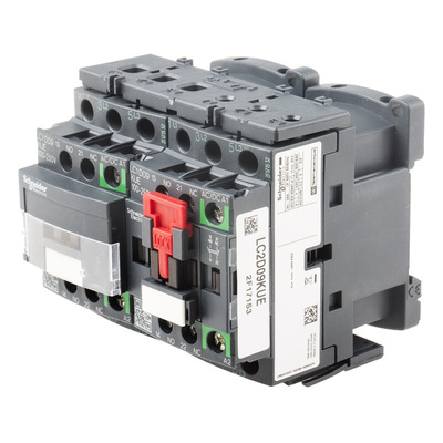 Schneider Electric LC2D Series Reversing Contactor, 230 V ac Coil, 3-Pole, 9 A, 5.5 kW, 3NO, 690 V ac