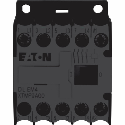 Eaton Contactor, 230 V ac Coil, 4-Pole, 9 A, 4 kW, 4NO, 400 V ac