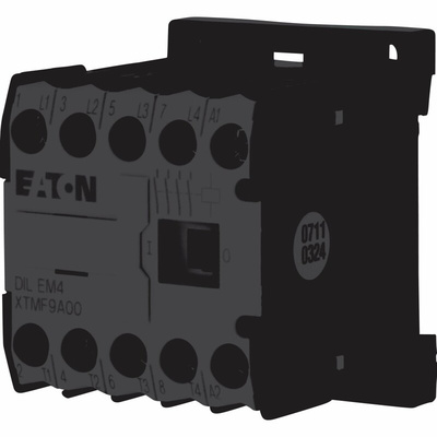 Eaton Contactor, 230 V ac Coil, 4-Pole, 9 A, 4 kW, 4NO, 400 V ac