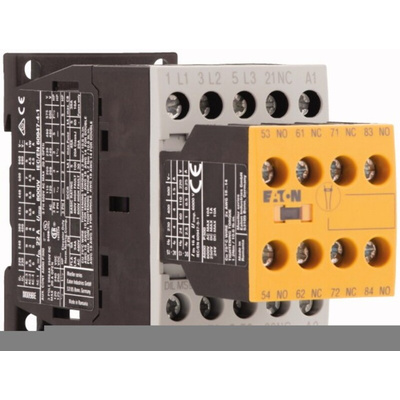 Eaton Contactor, 24 V dc Coil, 3-Pole, 9 A, 3NO, 400 V ac