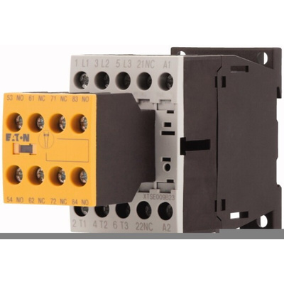 Eaton Contactor, 24 V dc Coil, 3-Pole, 9 A, 3NO, 400 V ac
