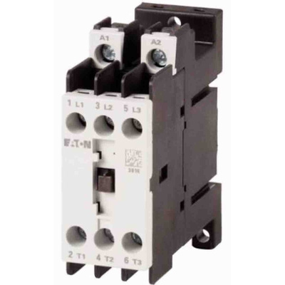 Eaton Contactor Relay, 24 V ac Coil, 3-Pole, 4 A, 1NO + 2NC