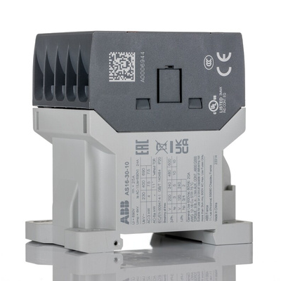 ABB Contactor, 230 V Coil, 3-Pole, 15.7 A, 7.5 kW, 3NO+1NC