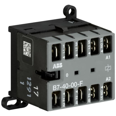 ABB Contactor, 24 V Coil, 4-Pole, 20 A, 5.5 kW, 4NO