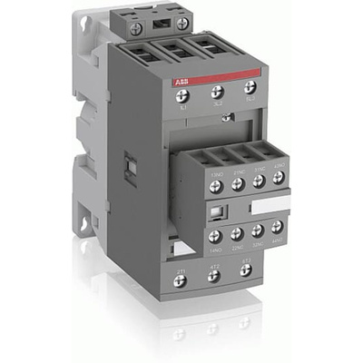 ABB Contactor, 60 V Coil, 3-Pole, 105 A, 30 kW, 3NO
