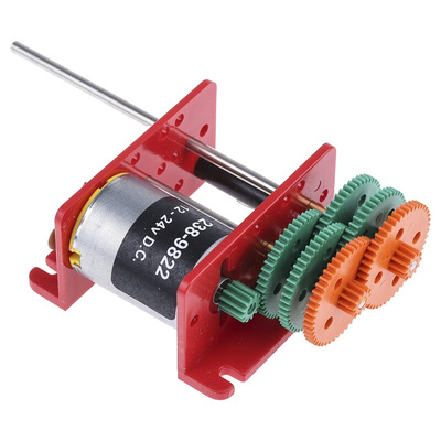 RS PRO Brushed Geared DC Geared Motor, 1.62 W, 12 → 24 V dc, 5 mNm, 2 → 4199 rpm, 2mm Shaft Diameter
