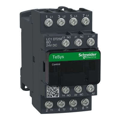 Schneider Electric LC1D Series Contactor, 24 V Coil, 4-Pole, 25 A, 1 NO + 1 NC