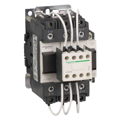 Schneider Electric LC1D Series Contactor, 220 V Coil, 3-Pole, 12 A, 1 NO + 1 NC