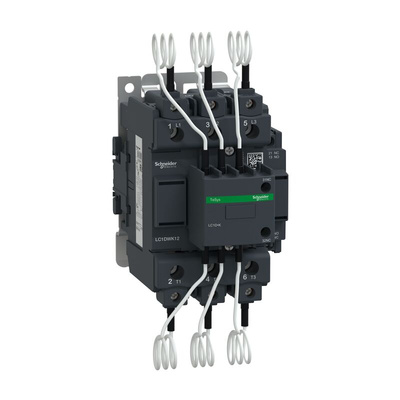 Schneider Electric LC1D Series Contactor, 3-Pole, 12 A, 1 NO + 1 NC
