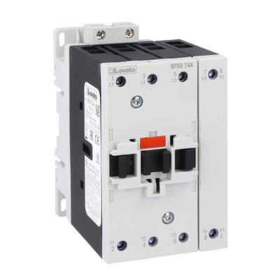 Lovato BF50 Series Contactor, 120 V ac Coil, 4-Pole, 90 A, 102 kW, 690 V