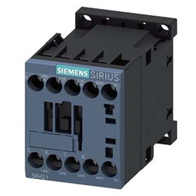 Siemens 3RH2 Series Contactor Relay, 125 V ac Coil, 4-Pole, 10 A, 2NO + 2NC, 690 V ac