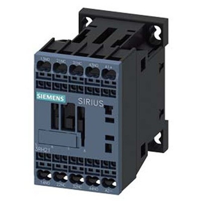 Siemens 3RH2 Series Contactor Relay, 72 V dc Coil, 4-Pole, 10 A, 2NO + 2NC, 690 V ac