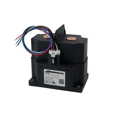 Durakool CHV600 Series Contactor, 24 V dc Coil, 1-Pole, 600 A, 5 W, NO, 1.5 kV dc
